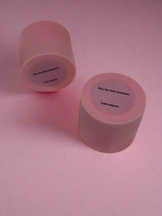 “Bye, bye lash extensions” lash remover
